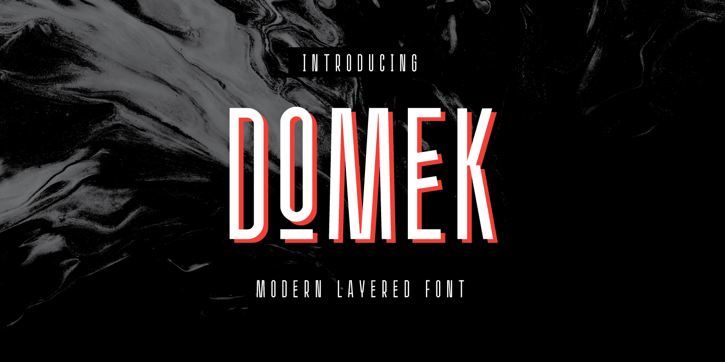 Пример шрифта Domek #1